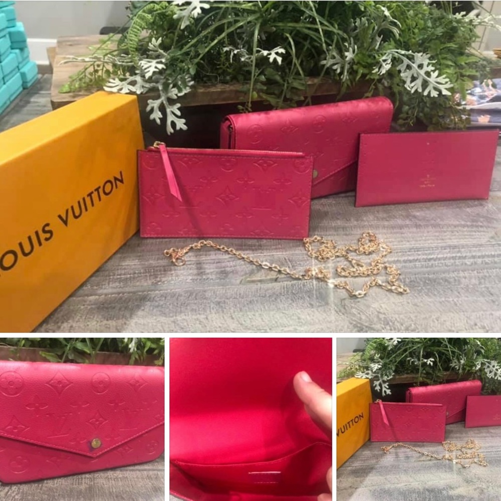 Beautiful, small envelope bag with wallet & cardholder